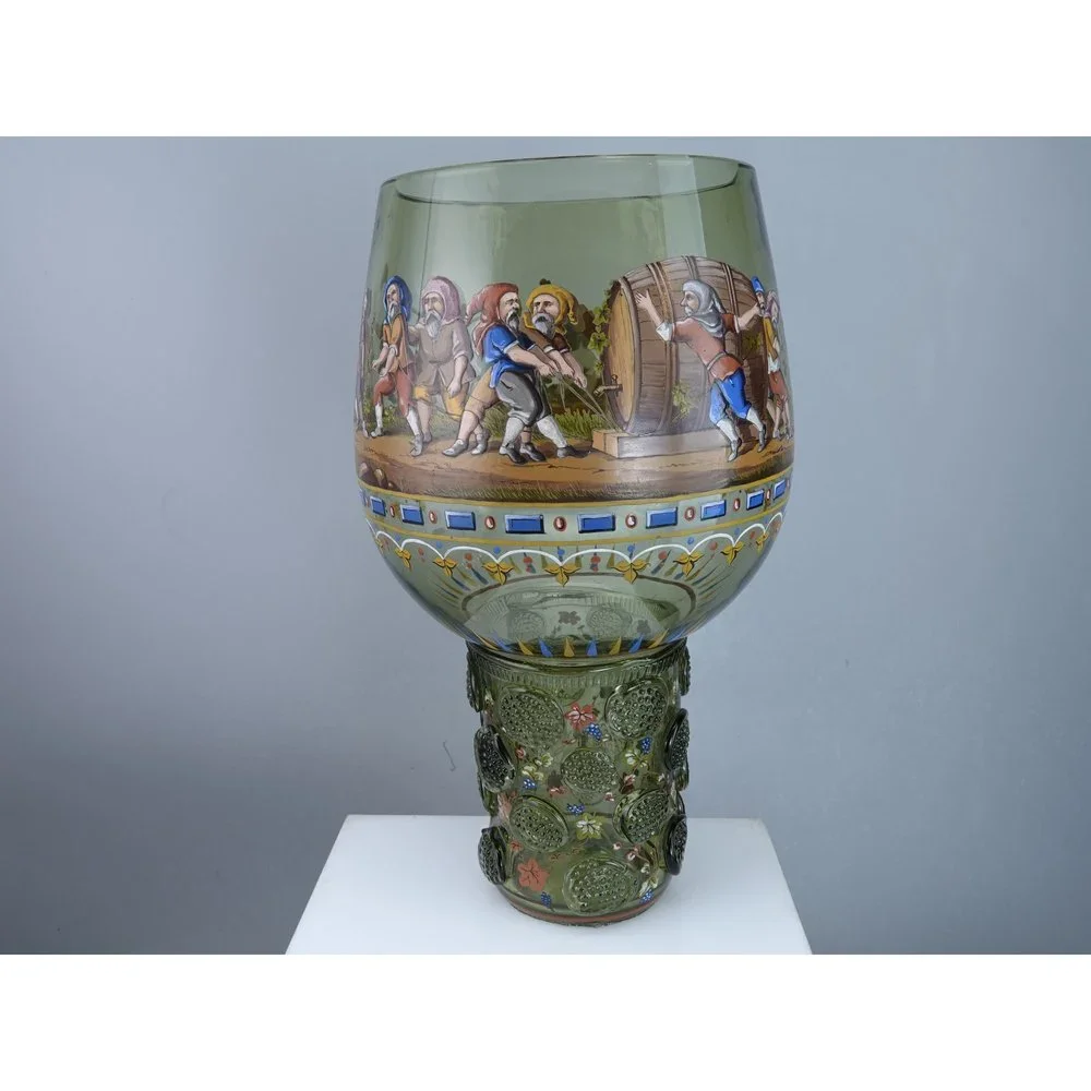 Huge c1880 Lobmeyr Bohemian Goblet